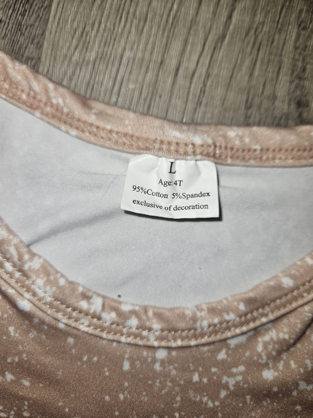 Beige Minnie Mouse Tee and Brown Patterned Bell Pants Set - Picture 4 of 6